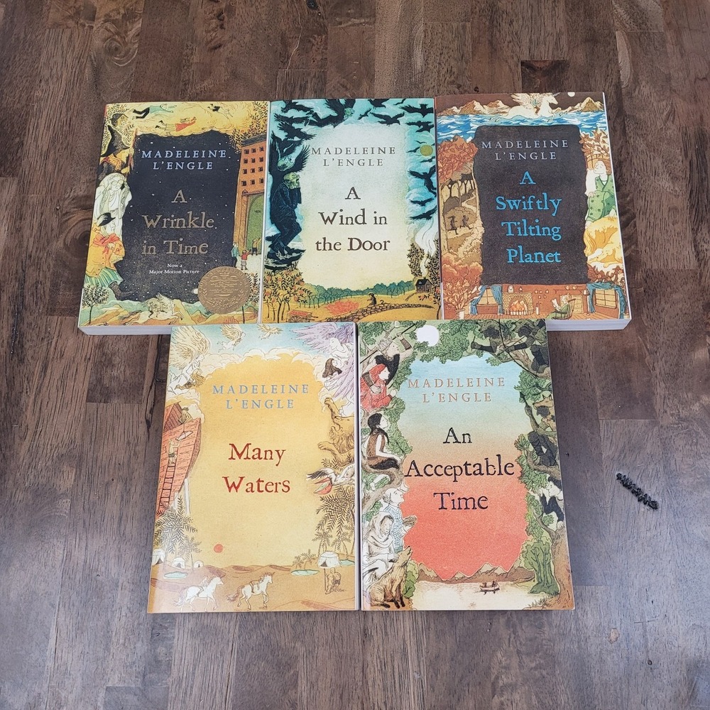 Time Quintet by Madeleine L'Engle 5 Book Paperback Collection A Wrinkle In Time
